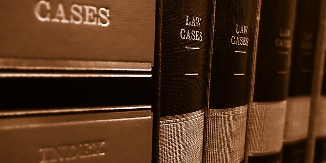 Collection of Law books in brown leathor
