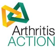 Arthritis Action logo interlinked yellow and green triangles